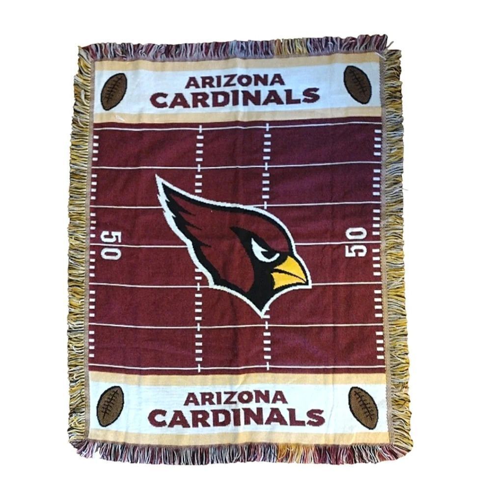 Arizona Cardinals Woven Jacquard Baby Throw Blanket 36"x46"